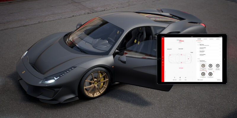 Digital Showroom and configurator for Ferrari
