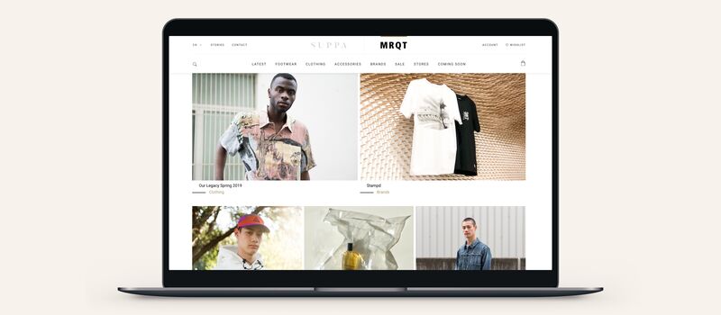 SUPPA Online Store Homepage