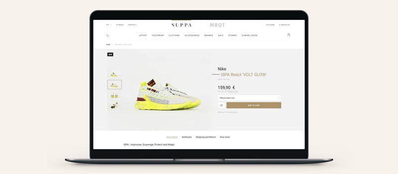 SUPPA Online Store Product Detail